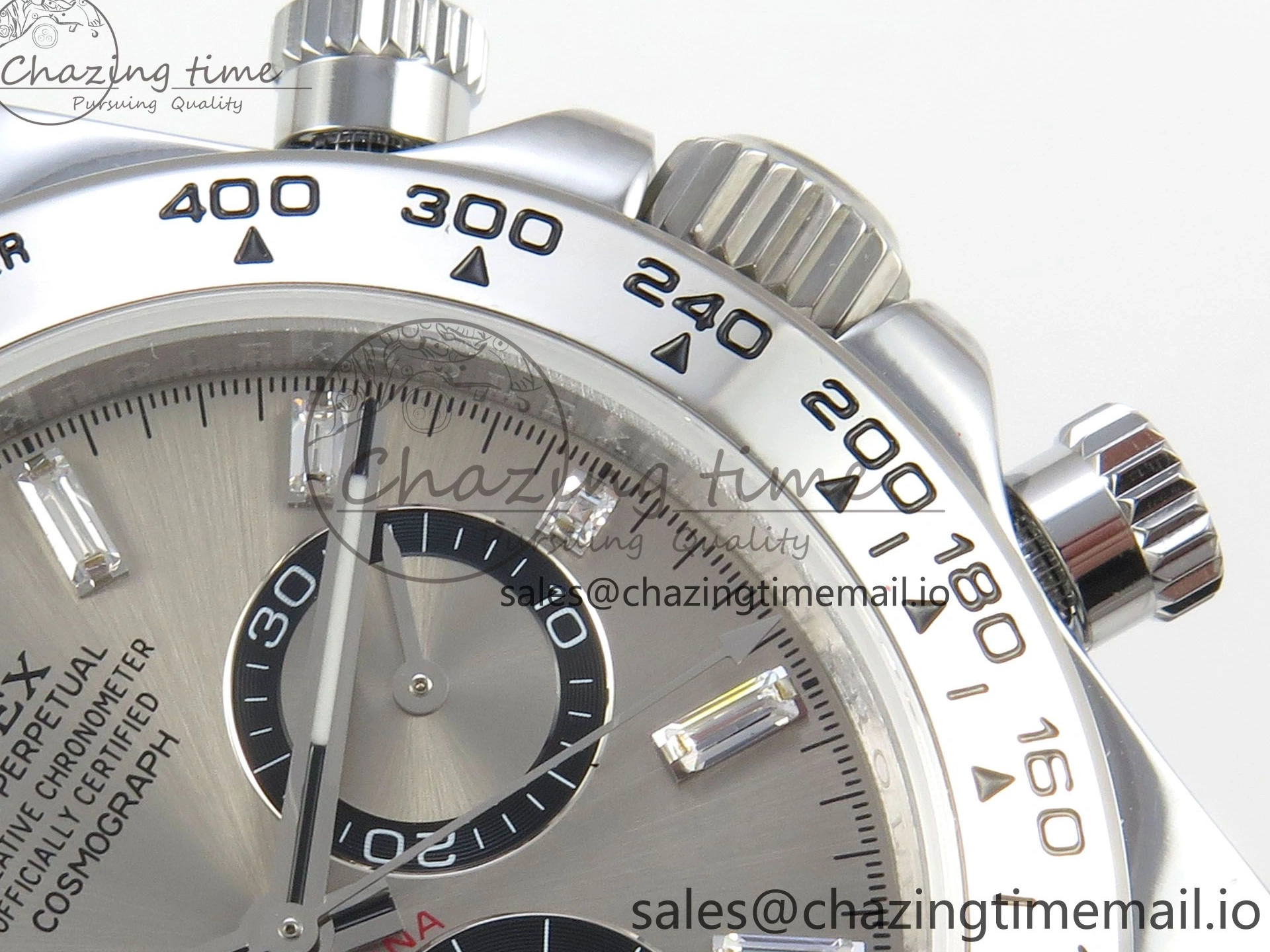 Best Marker (Gain Edition on SH4131 QF SS V6 Daytona Dia Bracelet Gray 126509 Crystal Weight) 1:1 0114